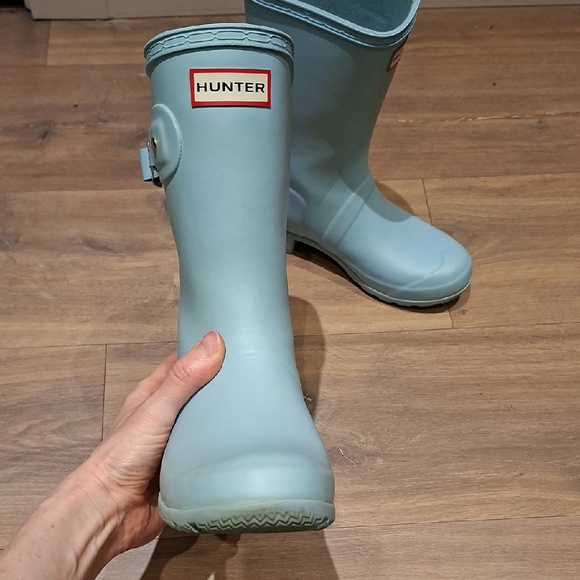 Hunter Women's Original Short Rainboot in Robin's Egg Blue (Size US 5) - Picture 2 of 9